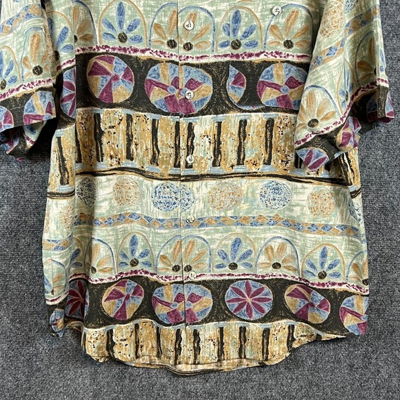 The Territory Ahead Men's 100% SILK Southwestern Button Up Shirt | SS | Size XL - Picture 6 of 12